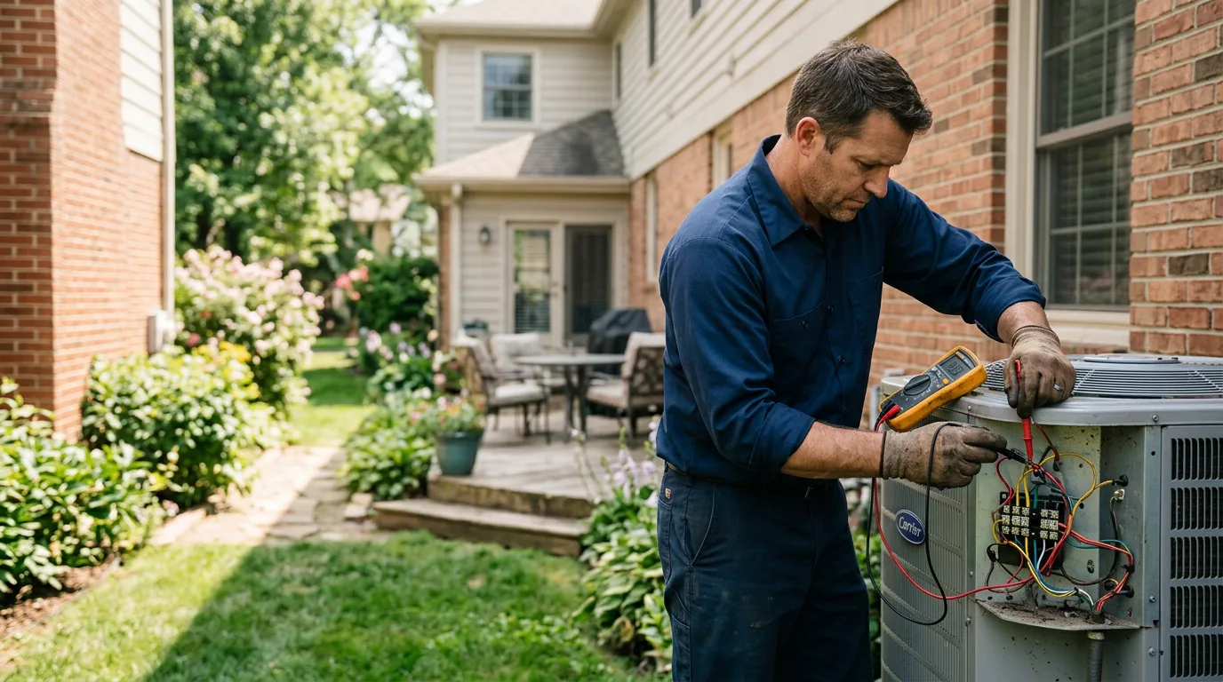 HVAC technician working near Montgomery, TX